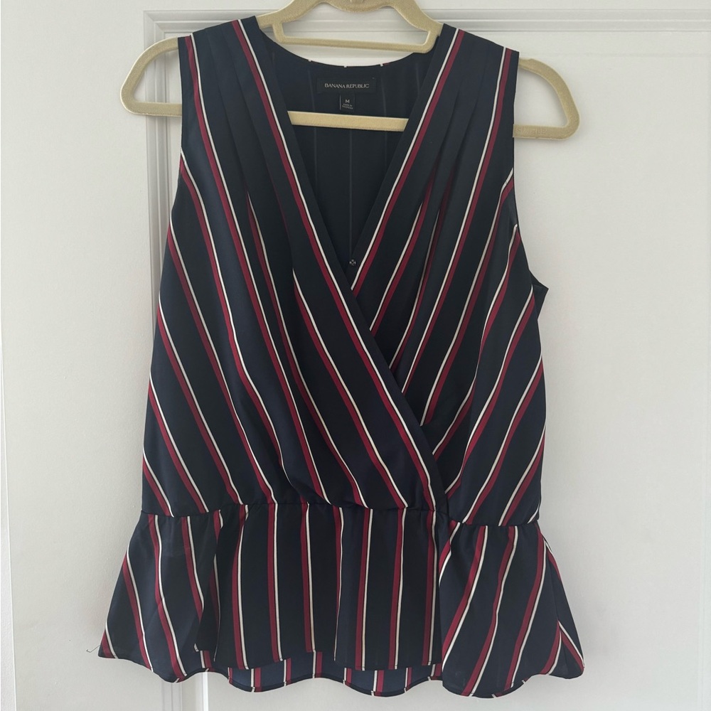 Banana Republic Striped Blouse | M